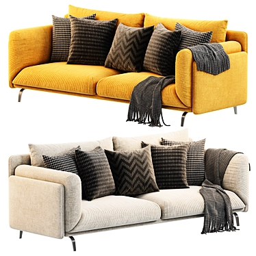 Modern Arflex Faubourg Sofa 3D model image 1 