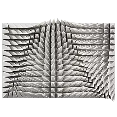 Modern Metal Wall Sculpture 3D model image 1 