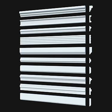 Smooth Moldings Pack 25 by LepGrand 3D model image 1 