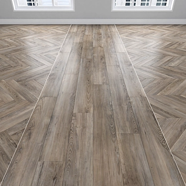 Oak Parquet Set - 3 Styles 3D model image 1 