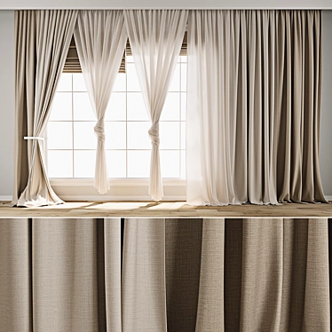  Curtain 843 3D Model Collection 3D model image 1 