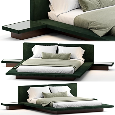 Luxurious Midori Bed by Cosmo 3D model image 1 