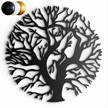 Tree of Life Decorative Panel 3D model image 1 