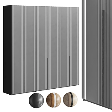 Monblan P6h Wardrobe Cabinet 3D model image 1 