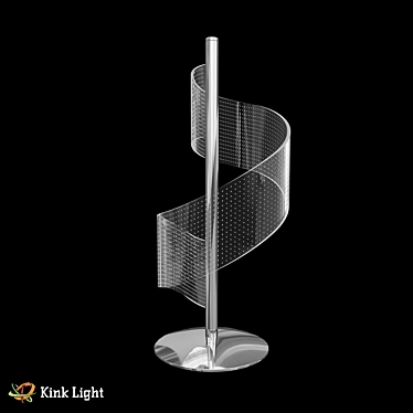 Chrome Acrylic Table Lamp, 48.5cm 3D model image 1 