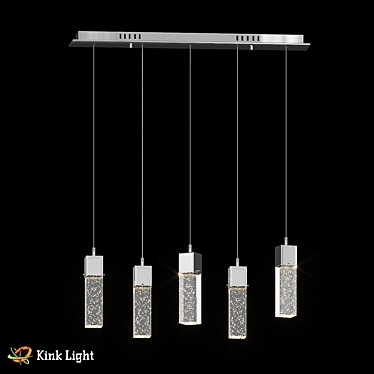 Aquatic Chrome Pendant Light 3D model image 1 