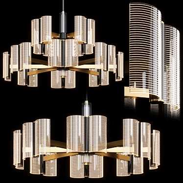 Elegance Defined: Lampatron Chandelier SENSE C 3D model image 1 