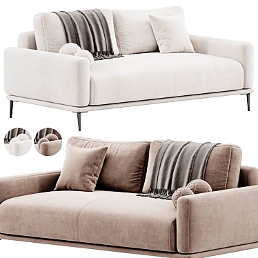 Modern ALFIL Sofa By Lebom 3D model image 1 