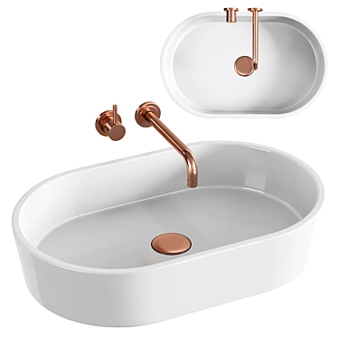 Sorrento Washbasin: Elegance Defined 3D model image 1 