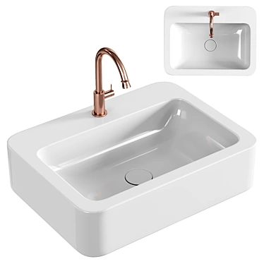 Luxury Kelley Washbasin 3D model image 1 