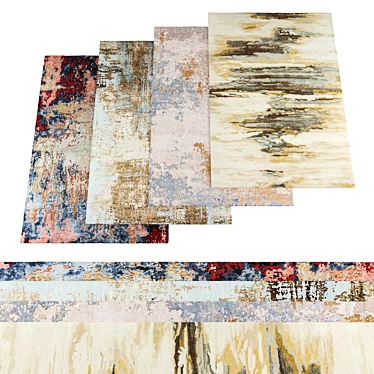 High-Res Rugs Bundle - 5 Textures 3D model image 1 