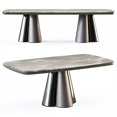 Minimalist Rectangular Tables: GEO Collection 3D model image 1 