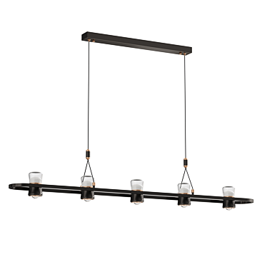 Modern LED Track Lighting Fixture 3D model image 1 