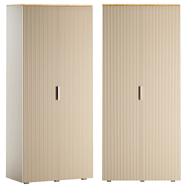 Ensson Swing Wardrobe, Latte Finish 3D model image 1 