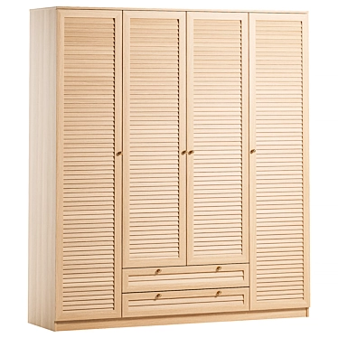 Майер-4 Wardrobe Oak Sonoma 3D model image 1 