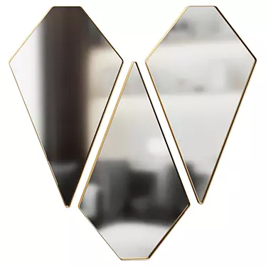 Nolan 2015 Wall Mirror Render 3D model image 1 