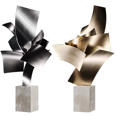 Abstract Metal Sculpture by Matt Devine 3D model image 1 