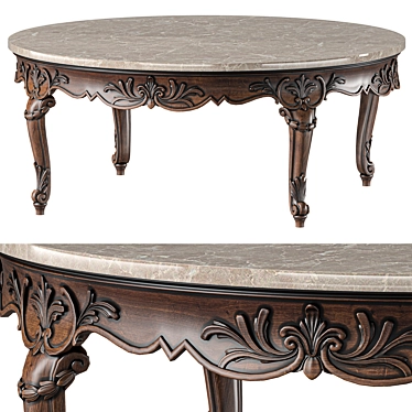 Elegant Roberto Giovannini Coffee Table 3D model image 1 