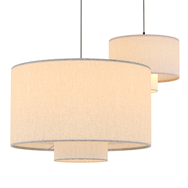 Elegant Pendant Lamp Andrean 3D model image 1 