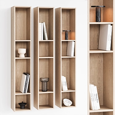 Vertical Wall Shelf COMO NG7 3D model image 1 