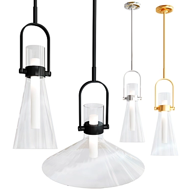 Contemporary LARKIN Pendant Lamp 3D model image 1 