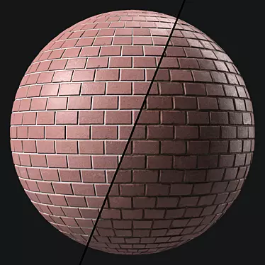 Artisan Brick Tile PBR Materials 3D model image 1 