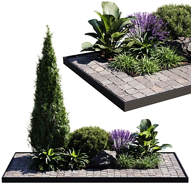 21-Piece Outdoor Plant Set 3D model image 1 