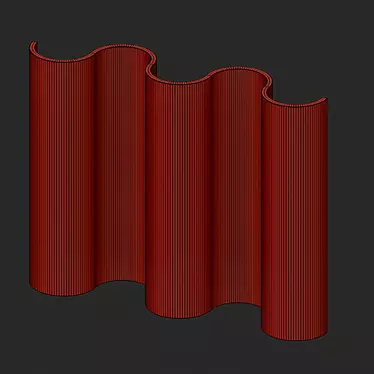 Curvy Room Divider by Gustaf Westman 3D model image 1 