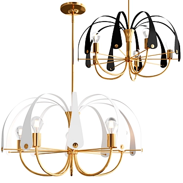 Kichler Petal Collection Chandelier 3D model image 1 