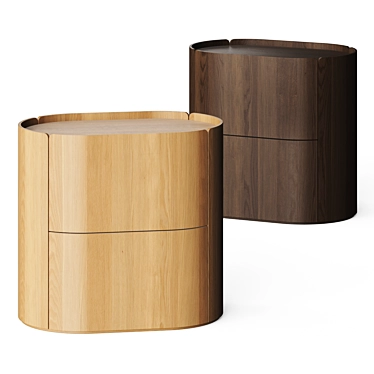 Modern Minimalist Nightstand Table 3D model image 1 