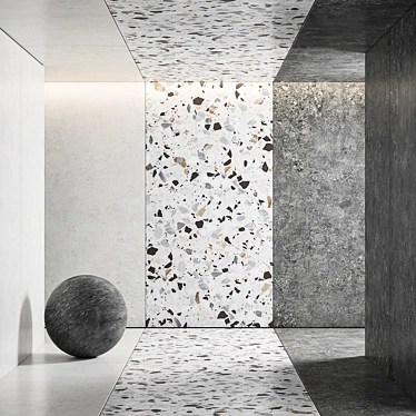 NT Ceramic Terrazzo Collection - 60x120 Semi-Matte 3D model image 1 