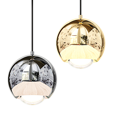 Elegant Odeon Light Mia Pendant 3D model image 1 