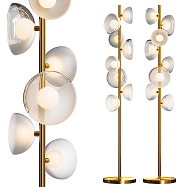 Sleek VINSENT FL Floor Light 3D model image 1 