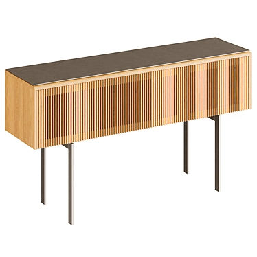 Sleek MALMO Console Table 3D model image 1 