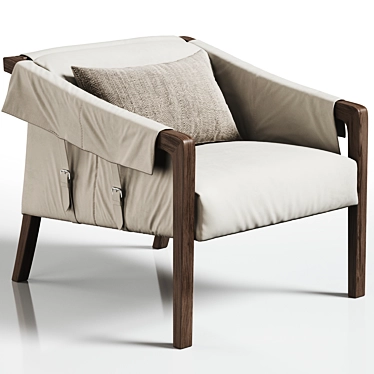 Modern Bauer Armchair 3D Model 3D model image 1 