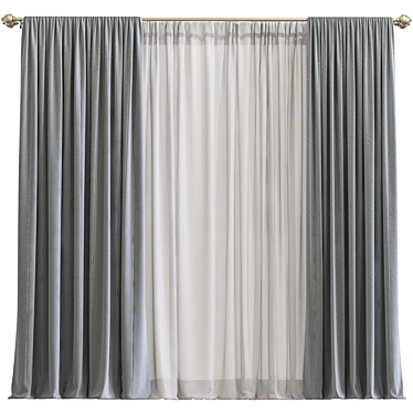 Redesigned Reconstructed Curtain 3D model image 1 