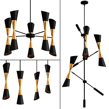 Emlen Pendant and Chandeliers Collection 3D model image 1 