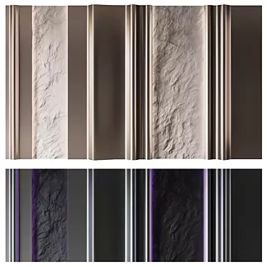 Decorative Wall Panels 5x3m 3D model image 1 