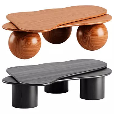 Unique Free Form Coffee Tables 3D model image 1 