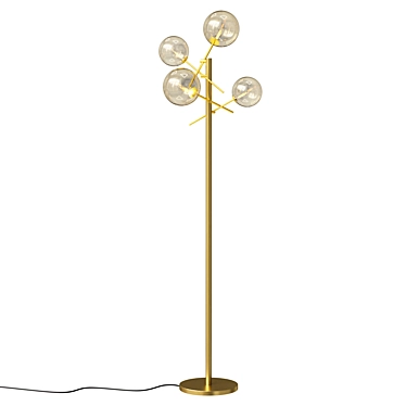 Designer Floor Lamp Bolle Authenticated 3D model image 1 