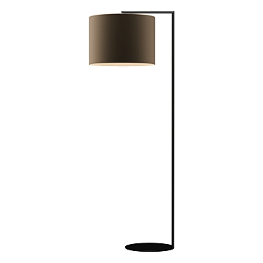 "Gray Designer Floor Lamp 3D model image 1 