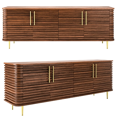 Elegant Paris Sideboard by Berkeley 3D model image 1 