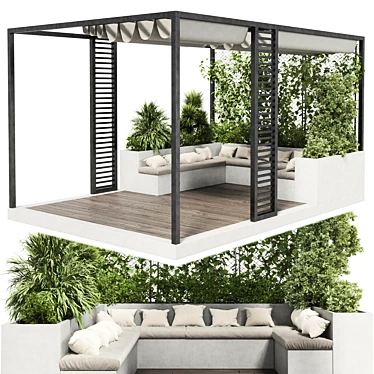 Pergola & Roof Garden Furniture 3D model image 1 