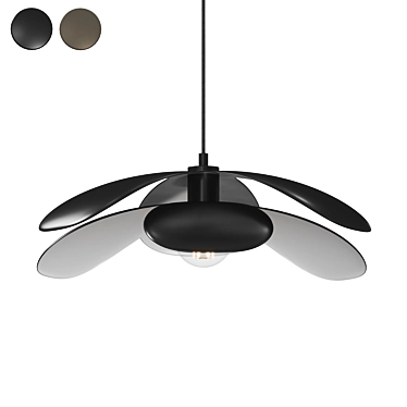 Modern Maple Pendant Light Fixture 3D model image 1 