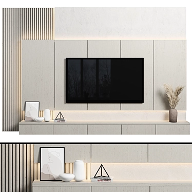 Modular TV Wall Unit 116 3D model image 1 