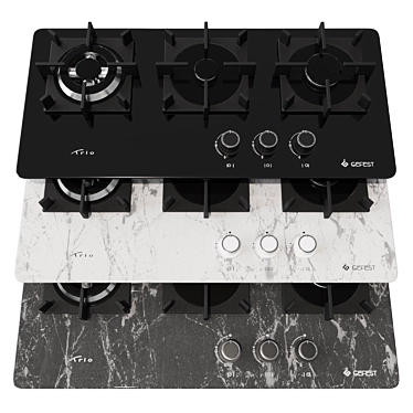 GEFEST Built-in Gas Cooktop 3D model image 1 