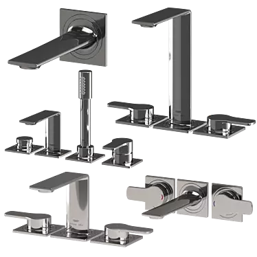 Elegant Grohe Allure New Set 3D model image 1 