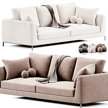 Contemporary RAY Sofa B&B Italia 3D model image 1 