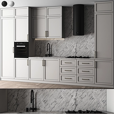 Modern Kitchen 163 (2 Color)