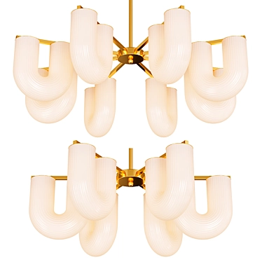 Elegant Chandelier GAUTE 3D model image 1 